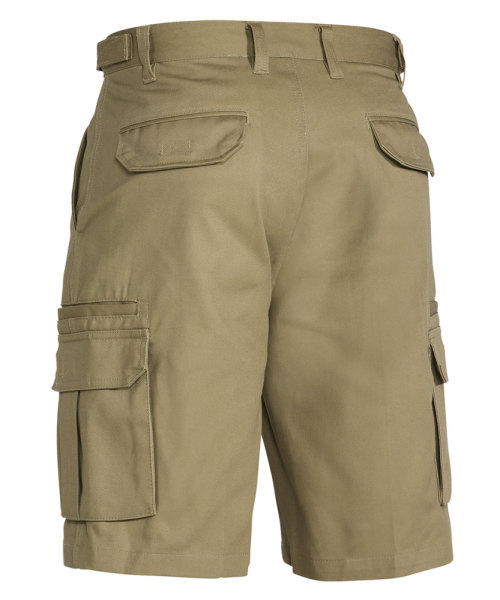 Cargo Short Rear View in khaki