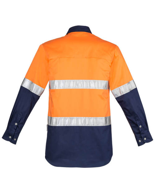 Rear View in Orange/Navy