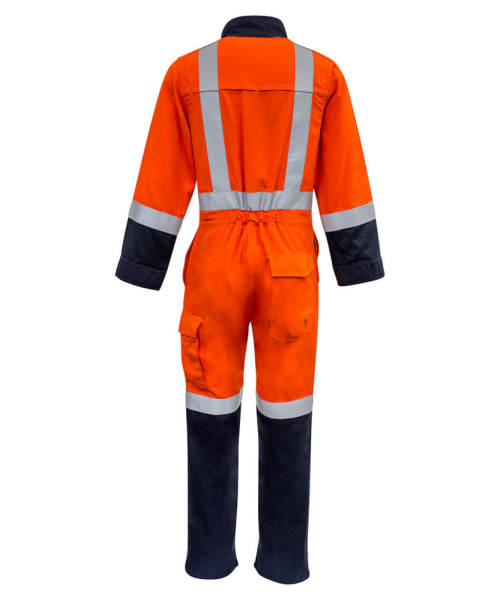 Rear View in Orange/Navy