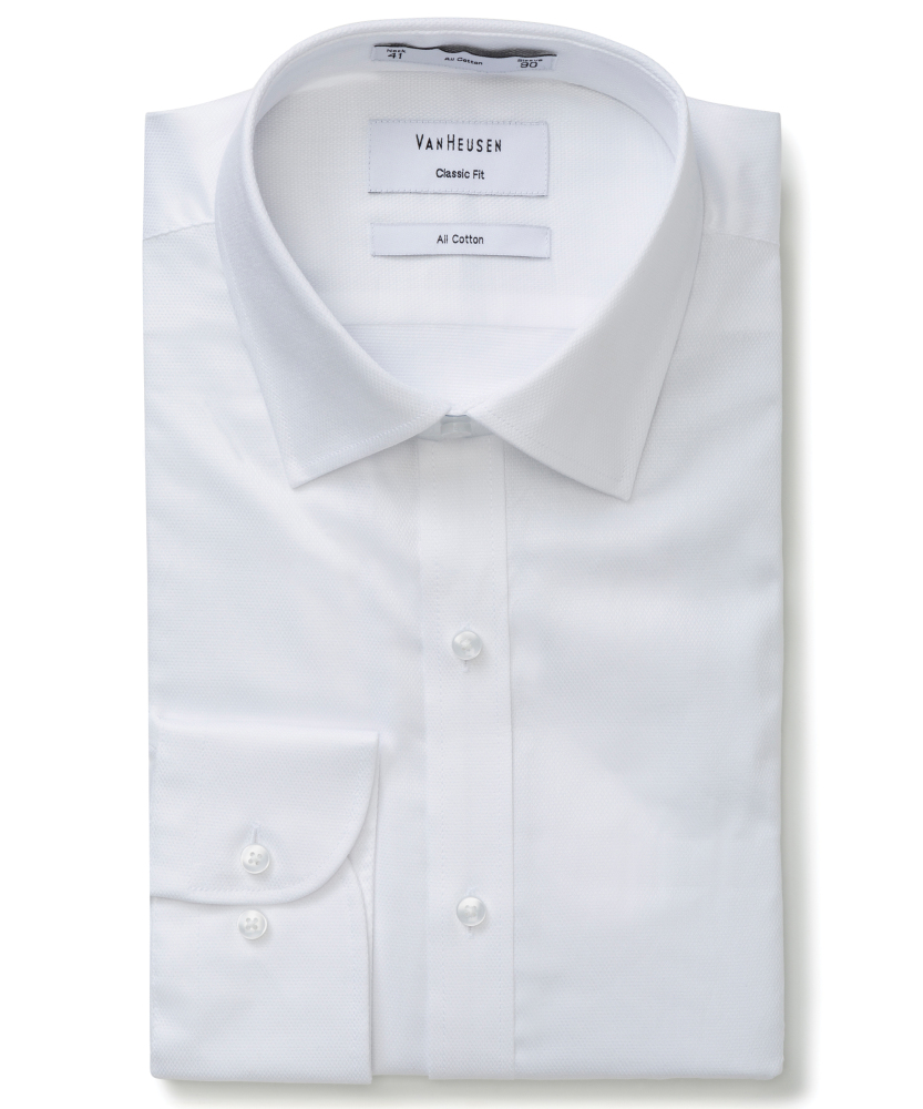 VAN HEUSEN MENS CLASSIC RELAXED FIT SHIRT 100% COTTON DOBBY